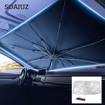 Автомобильный козырек от солнца на лобовое стекло, автомобильный козырек от солнца, зонтик от солнца, защитный зонтик, портативные автомобильные чехлы, теплоизоляция, солнцезащитный козырек на переднее окно, аксессуары Small