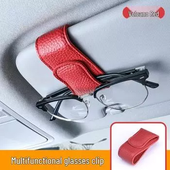 Автомобильный козырек от солнца с клипсой-держателем для очков - Хранение солнцезащитных очков и карт