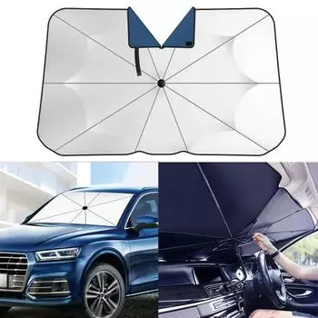 Автомобильный козырек от солнца, зонт на лобовое стекло, анти-УФ-покрытие, защита от солнца, теплоизоляционный, простой в установке, козырек от солнца на лобовое стекло автомобиля, переднее окно L