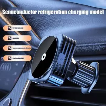 Автомобильный кронштейн для беспроводной магнитной зарядки для Android и быстрой зарядки автомобиля 15 Вт кронштейн для сотового телефона S1q9