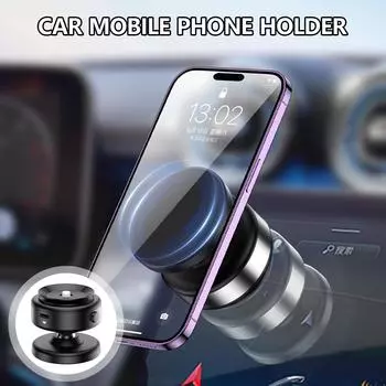 Автомобильный кронштейн для крепления на 360 градусов, вращающийся на лобовое стекло, регулируемый, нескользящий, для использования в качестве подставки для телефона, навигации и путешествий чёрный