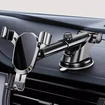 Автомобильный кронштейн для мобильного телефона, новая центральная панель управления, многофункциональная автомобильная универсальная навигация, специальная фиксированная защита от сотрясений серебряный