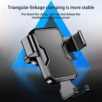 Автомобильный кронштейн для телефона, высокий телефон, устойчивый к царапинам, сильная широкая несущая способность, стабильность, совместимость, фиксация, ABS, автомобильный воздух чёрный