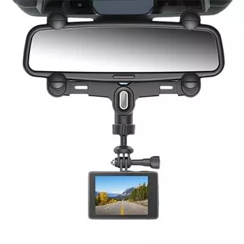 Автомобильный кронштейн с защитой от сотрясений, регулируемый на 360 градусов кронштейн для спортивной камеры, держатель для зеркала заднего вида для аксессуаров Insta 360 CHINA