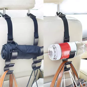 Автомобильный крючок Автомобильный крючок Крючок для спинки сиденья Многофункциональный держатель для зонта в багажнике Хранение автомобильного зонта One Size