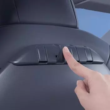 Автомобильный крючок для багажника на заднее сиденье, многофункциональный, непробиваемый, из АБС-пластика, отделка салона, аксессуары для модели Y 3 3+ M2S9 чёрный