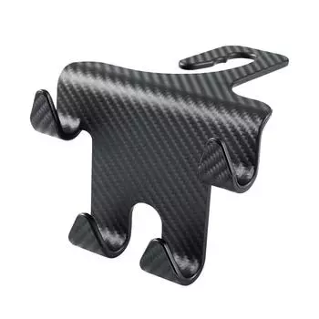 Автомобильный крючок для подголовника, держатель для телефона, внутреннее заднее крепление, вешалка на спинку сиденья, многофункциональный кронштейн с зажимами для чёрный