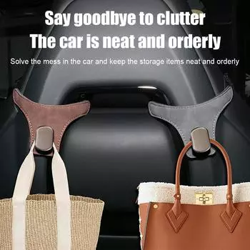 Автомобильный крючок для заднего сиденья автомобиля, крючки для подголовника, универсальный скрытый автомобильный держатель для хранения, аксессуары для салона автомобиля чёрный