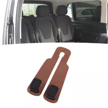 Автомобильный крючок на подголовник, высокая грузоподъемность, многофункциональный двойной крючок на спинку сиденья для сумок коричневый