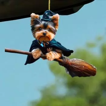 Автомобильный кулон, подвесное украшение со шнурком, легко повесить, очаровательный внешний вид, животное, собака, подвеска в форме рождественской елки, украшение A