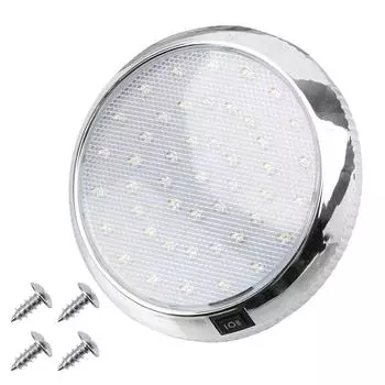 Автомобильный купольный светильник на крышу, потолочный светильник для чтения, 46 светодиодов, 12 В, аксессуары для автомобильного освещения, автомобильный стиль, белый свет белый