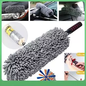 Автомобильный кузовной пылесос выдвижная восковая швабра для мытья пыли выдвижная автомобильная щетка для шин и колес 1pc