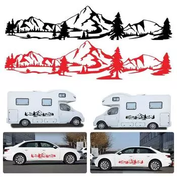Автомобильный лесной виниловый стикер подходит для RV Camper RV прицепа декоративные наклейки