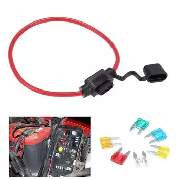 Автомобильный линейный мини-держатель предохранителя с лезвием 12 В 30 А с 6 предохранителями