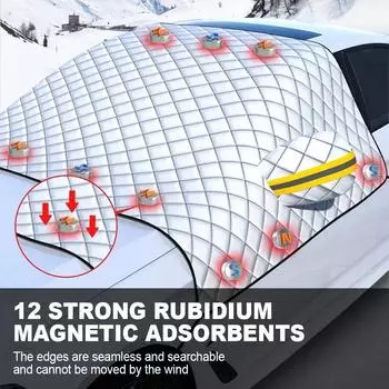 Автомобильный лобовой щиток от снега, лобовое стекло, солнцезащитный козырек, переднее заднее лобовое стекло, защитный козырек, автомобильные зимние наружные аксессуары