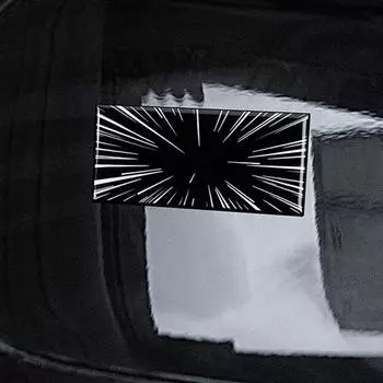 Автомобильный логотип туннеля времени и пространства, эмблема, значок багажника, наклейки из смолы, наклейка для Tesla XYS, клетчатые аксессуары для нелепого стиля чёрный