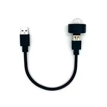 Автомобильный магический шар, звездный свет, KTV, окружающий свет, внутренний, домашний, DJ, проекционный свет, автомобильный уличный светодиодный светильник чёрный