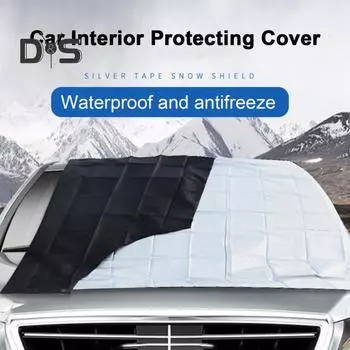 Автомобильный магнитный чехол от снега на лобовое стекло, устойчивый к ультрафиолетовому излучению, водонепроницаемый, антифриз, универсальный размер, простая установка, чехол на лобовое стекло для автомобилей и грузовиков A