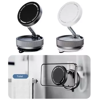 Автомобильный магнитный держатель для телефона Yousheng MagSafe с вращением на 360 градусов, автомобильное крепление N52, магнитная подставка для телефона с кольцом для iPhone чёрный