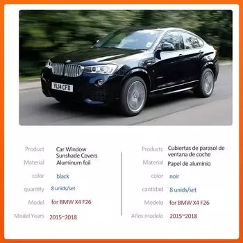 Автомобильный магнитный солнцезащитный коврик для BMW X4 F26 M Sport 2015~2018, шторка на лобовое стекло, окно, люк, накладка, чехол, аксессуары 2016 2017 2015-2018