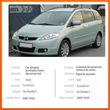Автомобильный магнитный солнцезащитный коврик для Mazda 5 Mazda5 Premacy CR 2005~2010 2006 Крыша лобового стекла Шторка солнцезащитный козырек Окно Крышка Аксессуары 2005-2010
