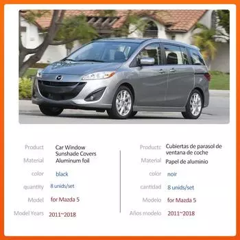 Автомобильный магнитный солнцезащитный коврик для Mazda 5 Mazda5 Premacy CW 2011~2018 2012 Крыша, лобовое стекло, шторка, солнцезащитный козырек, крышка окна, аксессуары 2011-2018