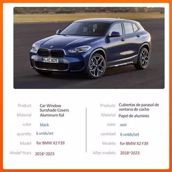Автомобильный магнитный солнцезащитный козырек для BMW X2 F39 M35i 2018~2025 2019, шторка на лобовое стекло, солнцезащитный козырек, накладка на люк, аксессуары 2018-2023