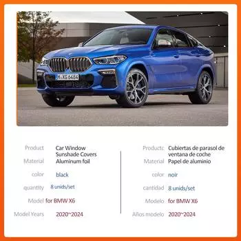 Автомобильный магнитный солнцезащитный козырек для BMW X6 G06 M50d M60i M50i 2020~2024, шторка на лобовое стекло, боковое окно, люк, накладка, аксессуары 2020-2024