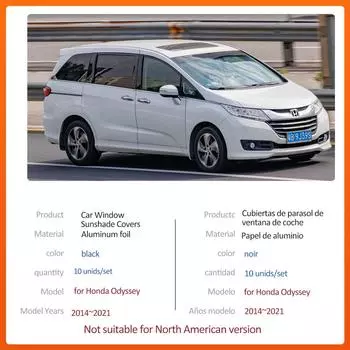 Автомобильный магнитный солнцезащитный козырек для Honda Odyssey RC 2014~2021 2015 2016 2017 лобовое стекло шторка крыша окно люк накладка на крышку аксессуары 2014-2021