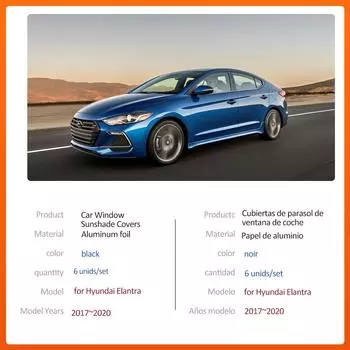 Автомобильный магнитный солнцезащитный козырек для Hyundai Elantra AD Avante 2017~2020 2018, шторка на лобовое стекло, солнцезащитный козырек, аксессуары 2017-2020