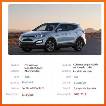 Автомобильный магнитный солнцезащитный козырек для Hyundai Santa Fe Sport DM SWB 2013~2018, шторка на лобовое стекло, солнцезащитный козырек, крышка люка на крыше, аксессуары 2013-2020