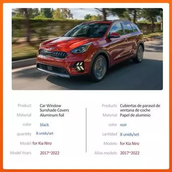 Автомобильный магнитный солнцезащитный козырек для Kia Niro Hybrid DE 2017~2025 2018, шторка на лобовое стекло, боковое окно, люк, накладка, аксессуары C4 Picasso