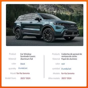 Автомобильный магнитный солнцезащитный козырек для Kia Sorento MQ4 2021~2024 2025 2025 Штора на лобовое стекло Крышка люка Крышка автомобильные аксессуары 2021-2024