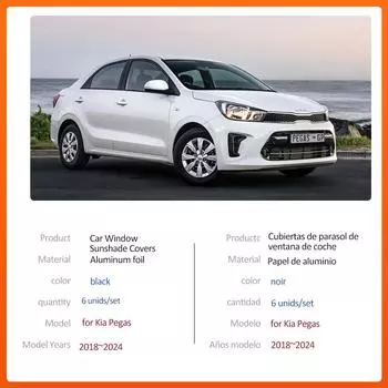 Автомобильный магнитный солнцезащитный козырек для Kia Pegas AB Soluto Sephia 2018~2024 2019 Крыша, лобовое стекло, шторка, солнцезащитный козырек, аксессуары 2018-2024