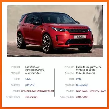 Автомобильный магнитный солнцезащитный козырек для Land Rover Discovery Sport L550 2015~2024, шторка на лобовое стекло, боковое окно, накладка на люк, аксессуары