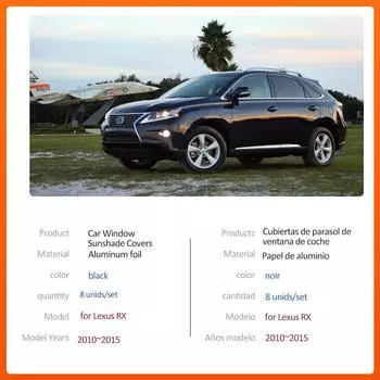 Автомобильный магнитный солнцезащитный козырек для Lexus RX AL10 450h 350 2010~2015 Крыша, лобовое стекло, шторка, солнцезащитный козырек, люк, крышка, аксессуары 2010-2015