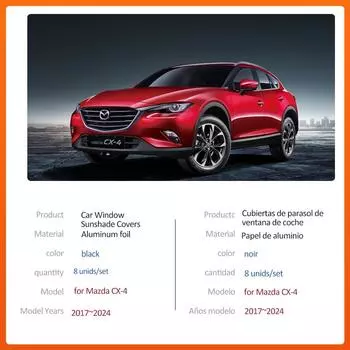 Автомобильный магнитный солнцезащитный козырек для Mazda CX-4 CX4 GK 2017~2024, шторка на лобовое стекло, боковое окно, солнцезащитный козырек, крышка люка, аксессуары 2017-2024