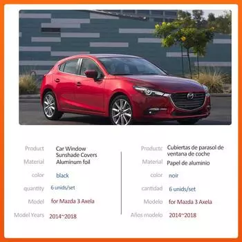 Автомобильный магнитный солнцезащитный козырек для Mazda 3 Mazda3 Axela BM BN BY 2014~2018, шторка на лобовое стекло, накладка на окно, крышка, аксессуары для люка на крыше for Hatchback