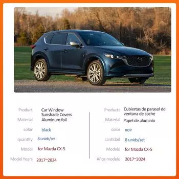 Автомобильный магнитный солнцезащитный козырек для Mazda CX-5 CX5 KF 2017~2024, шторка на лобовое стекло, боковое окно, солнцезащитный козырек, крышка люка, аксессуары 2017-2024