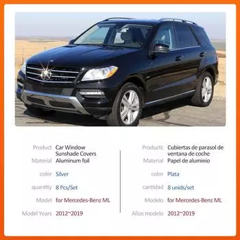 Автомобильный магнитный солнцезащитный козырек для Mercedes-Benz ML 350 250 GLE W166 2012~2019 Рама лобового стекла Штора Окно Крышка люка Аксессуары