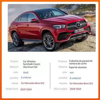 Автомобильный магнитный солнцезащитный козырек для Mercedes-Benz GLE Coupe C167 350 450 2019~2024, шторка на лобовое стекло, окно, люк, крышка, аксессуары 2019-2024
