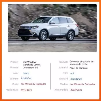 Автомобильный магнитный солнцезащитный козырек для Mitsubishi Outlander PHEV GF GG ZJ ZK ZL 2013~2021 Аксессуары для шторки на лобовое стекло 2013-2021