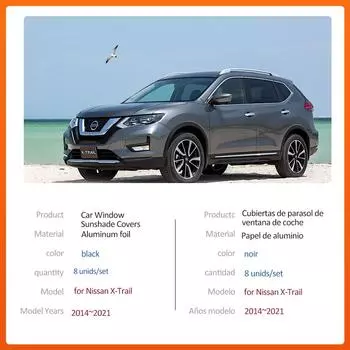 Автомобильный магнитный солнцезащитный козырек для Nissan X-Trail T32 Rogue 2014~2021, шторка на лобовое стекло, солнцезащитный козырек, крышка люка на крыше, аксессуары 2014-2021