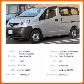 Автомобильный магнитный солнцезащитный козырек для Nissan NV200 Vanette M20 Evalia 2009~2024, шторка на лобовое стекло, боковое окно, накладка на люк, аксессуары C4 Picasso