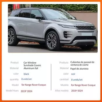 Автомобильный магнитный солнцезащитный козырек для Range Rover Evoque L551 2019~2024, шторка на лобовое стекло, накладка на люк на крыше, аксессуары for 5 door