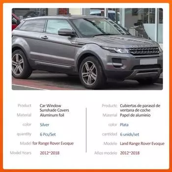 Автомобильный магнитный солнцезащитный козырек для Range Rover Evoque L538 LRX 3-дверный 2012~2018 шторка на лобовое стекло боковое окно люк на крыше аксессуары