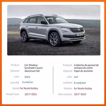 Автомобильный магнитный солнцезащитный козырек для Skoda Kodiaq RS 2017~2025 2018 2019 2020, шторка на лобовое стекло, люк, накладка на крышу, аксессуары 2017-2023