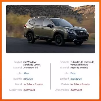 Автомобильный магнитный солнцезащитный козырек для Subaru Forester 5 SK 2019~2024 2020 Рама лобового стекла Коврик для шторы Окно Люк Крышка Аксессуары