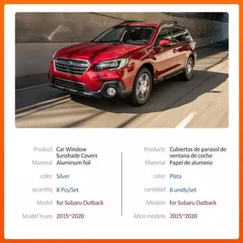 Автомобильный магнитный солнцезащитный козырек для Subaru Outback BS 2015~2020, рама лобового стекла, занавеска, коврик, окно, анти-УФ, накладка на люк, аксессуары