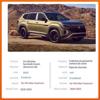 Автомобильный магнитный солнцезащитный козырек для Volkswagen VW Atlas Teramont R-Line 2018~2024, шторка на лобовое стекло, окно, люк, аксессуары 2018-2024